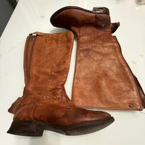 🤎 Arturo Chiang Tall Leather Riding Boots – Women's 8MW - sold as‎ is -